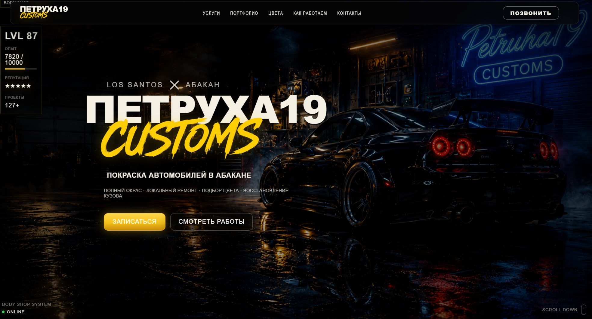 Цифровая платформа автосервиса PETRUHA19